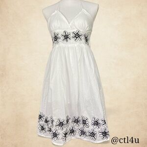 Charlotte Russe Halter Top Sun Dress 100% Cotton